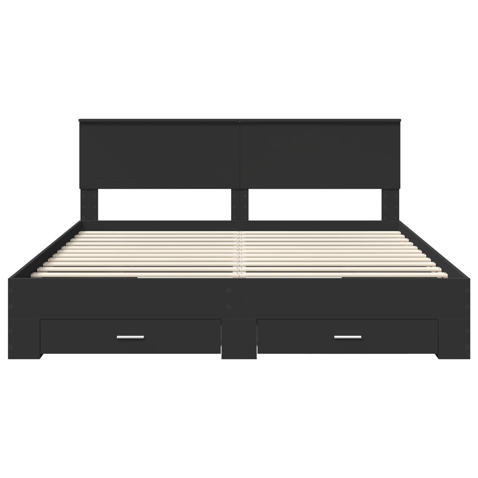 Struttura del letto Nero 180 x 200 cm Legno multistrato 3410862