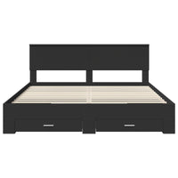 Struttura del letto Nero 180 x 200 cm Legno multistrato 3410862