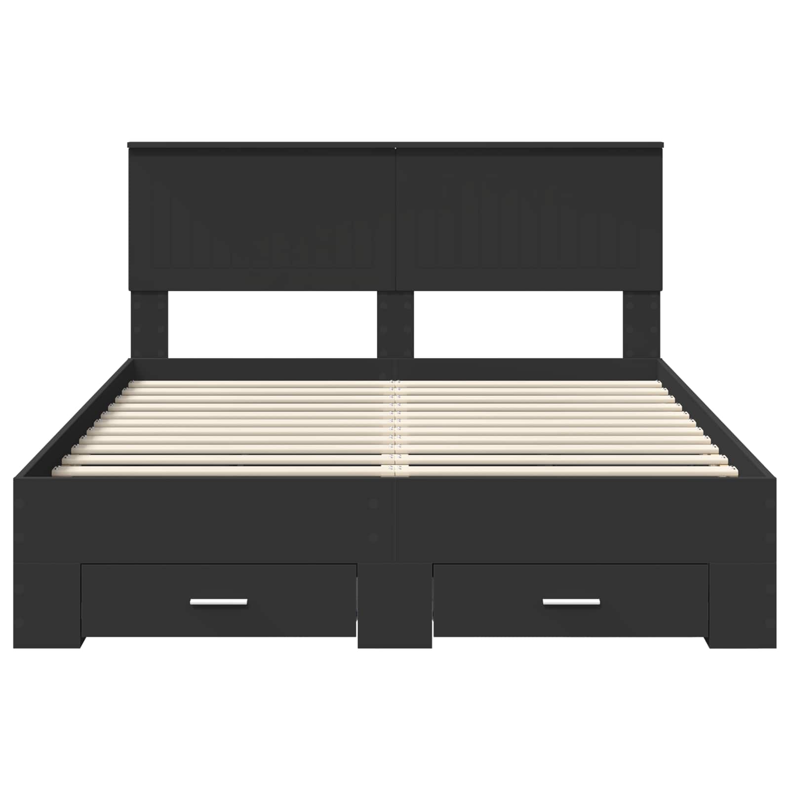 Struttura del letto Nero 135 x 190 cm Legno multistrato 3410905