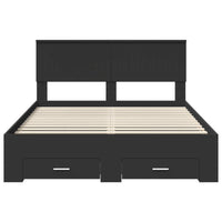 Struttura del letto Nero 135 x 190 cm Legno multistrato 3410905