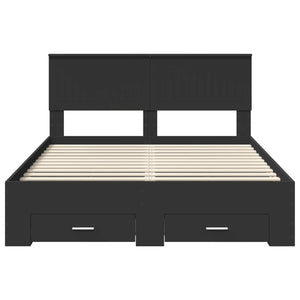 Struttura del letto Nero 135 x 190 cm Legno multistrato 3410905