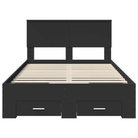 Struttura del letto Nero 120 x 200 cm Legno multistrato 3410914