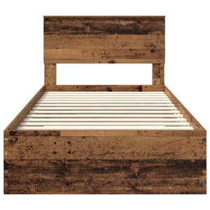 Struttura del letto con testiera-Giroletto con Testiera Legno vecchio 100 x 200 cm 960106