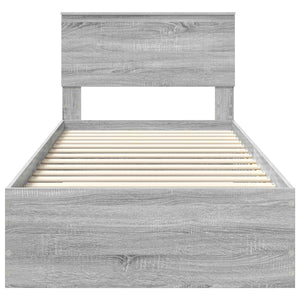 Struttura del letto Grigio Sonoma 90 x 200 cm Legno multistrato 3410945