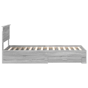 Struttura del letto Grigio Sonoma 90 x 200 cm Legno multistrato 3410945