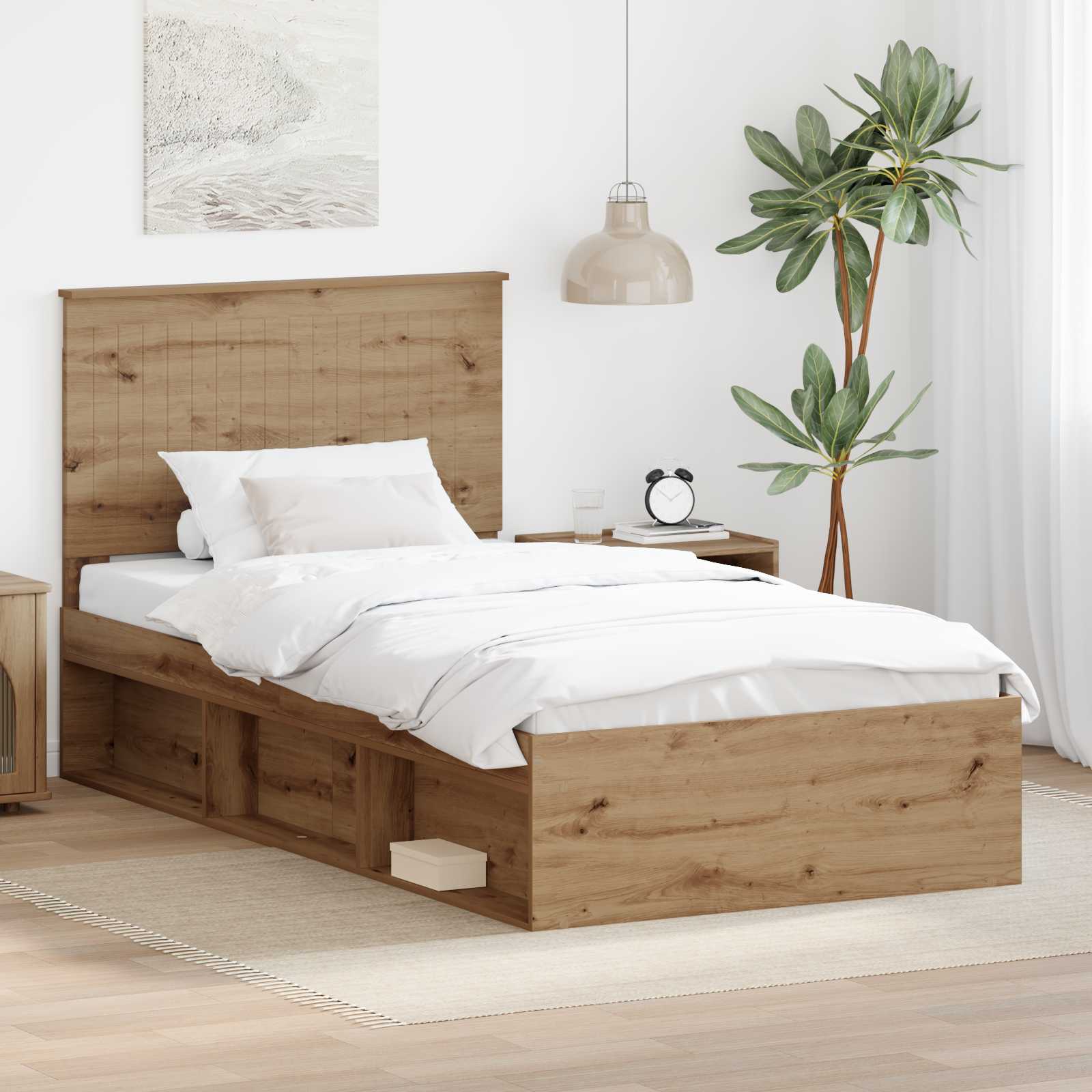 Struttura del letto Rovere Artigianale 100 x 200 cm 3411054