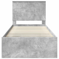 Struttura del letto Calcestruzzo 90 x 200 cm Pino massello 3411058