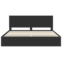 Struttura del letto Nero 200 x 200 cm Legno Ingegnerizzato 3411083