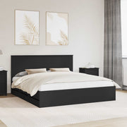 Struttura del letto Nero 180 x 200 cm Legno Ingegnerizzato 3411090
