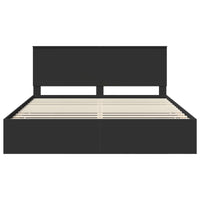 Struttura del letto Nero 180 x 200 cm Legno Ingegnerizzato 3411090