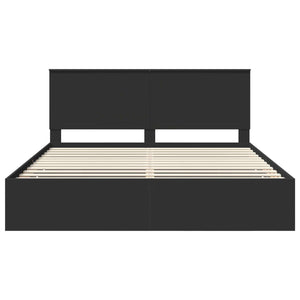 Struttura del letto Nero 180 x 200 cm Legno Ingegnerizzato 3411090