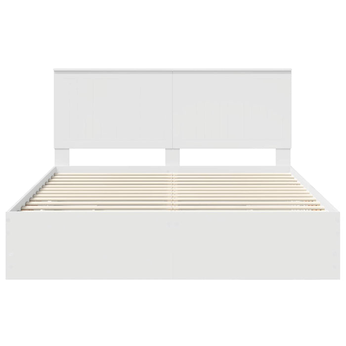 Struttura del letto Bianco 160 x 200 cm Legno Ingegnerizzato 3411096