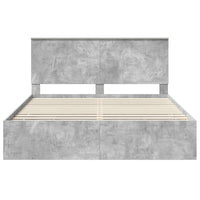 Struttura del letto con cassetto Grigio cemento 160 x 200 cm 3411099