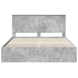 Struttura del letto con cassetto Grigio cemento 160 x 200 cm 3411099