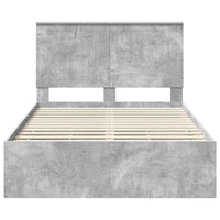 Struttura del letto con cassetto Grigio cemento 120 x 200 cm 3411141