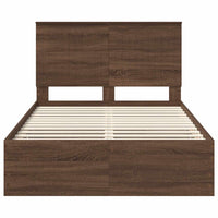 Struttura del letto con cassetto Rovere Marrone 120 x 200 cm 3411144