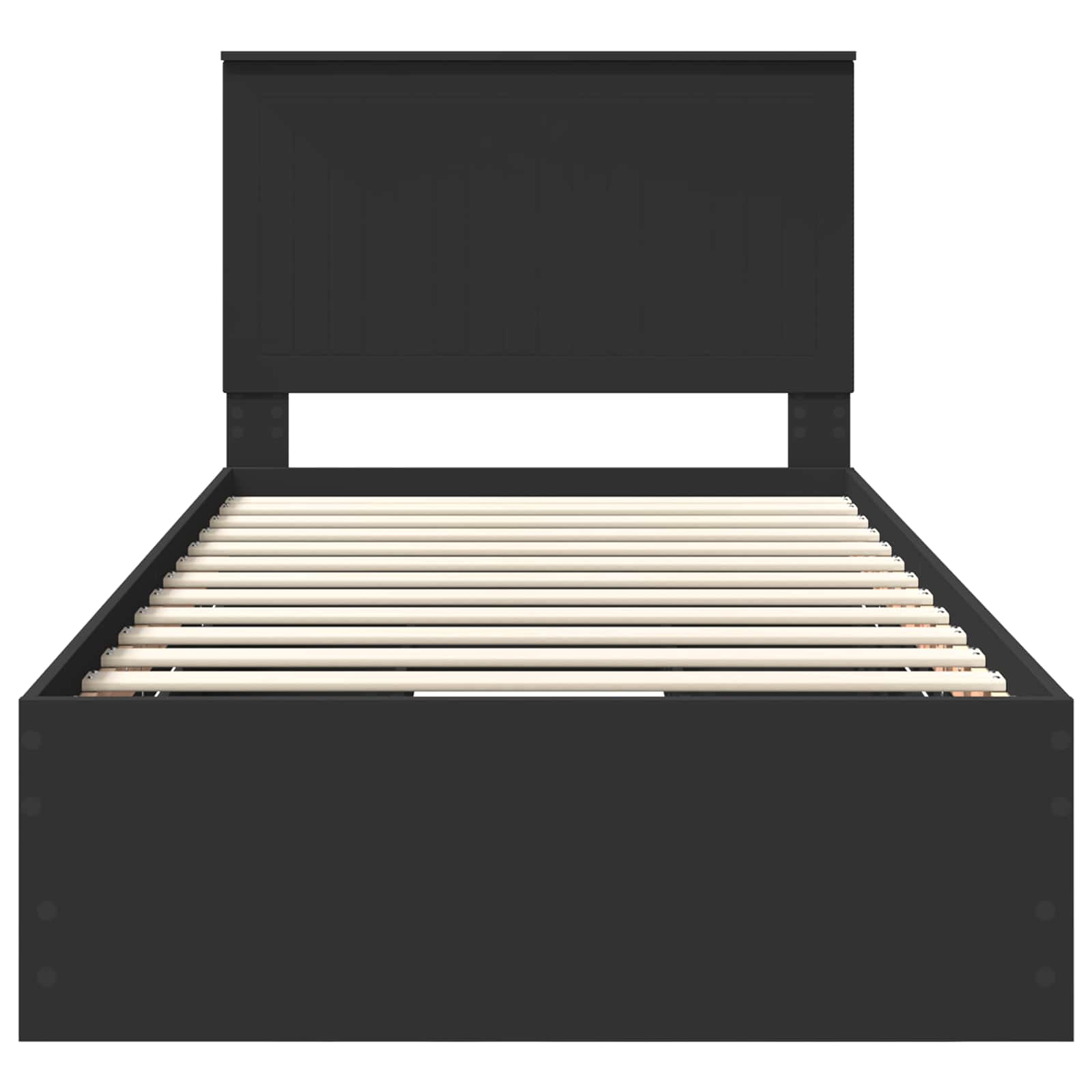 Struttura del letto Nero 100 x 200 cm Legno Ingegnerizzato 3411146