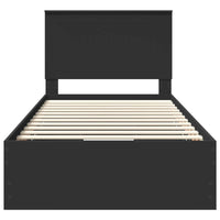 Struttura del letto Nero 100 x 200 cm Legno Ingegnerizzato 3411146