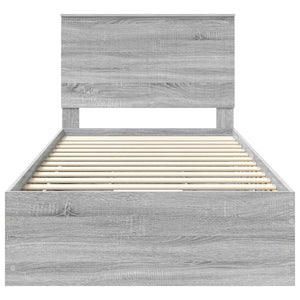 Struttura del letto con cassetto Grigio Sonoma 100 x 200 cm 3411150