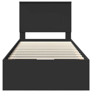 Struttura del letto Nero 90 x 190 cm Legno Ingegnerizzato 3411153