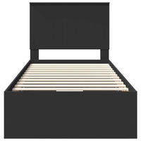 Struttura del letto Nero 90 x 200 cm Legno Ingegnerizzato 3411160