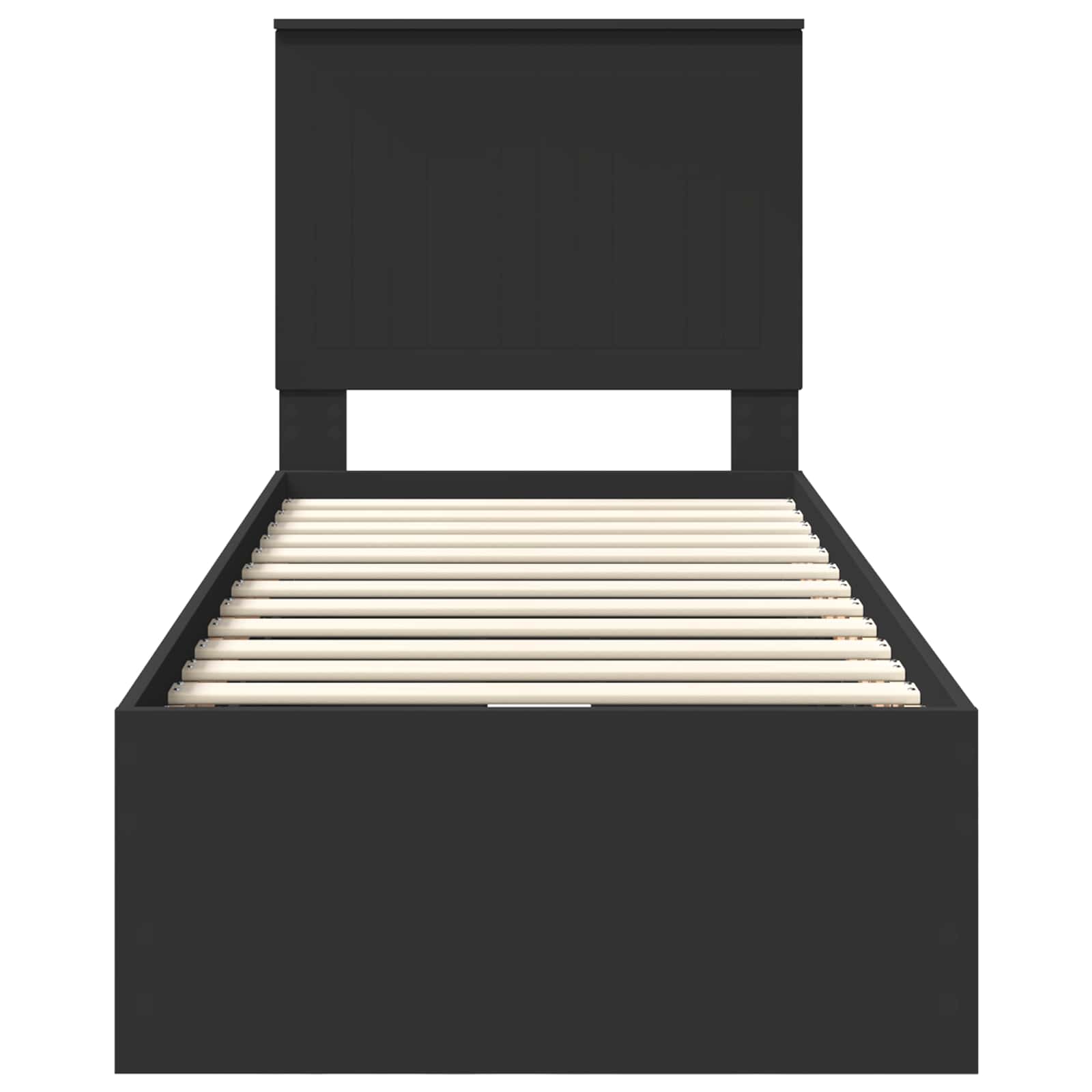 Struttura del letto Nero 75 x 190 cm Legno Ingegnerizzato 3411167