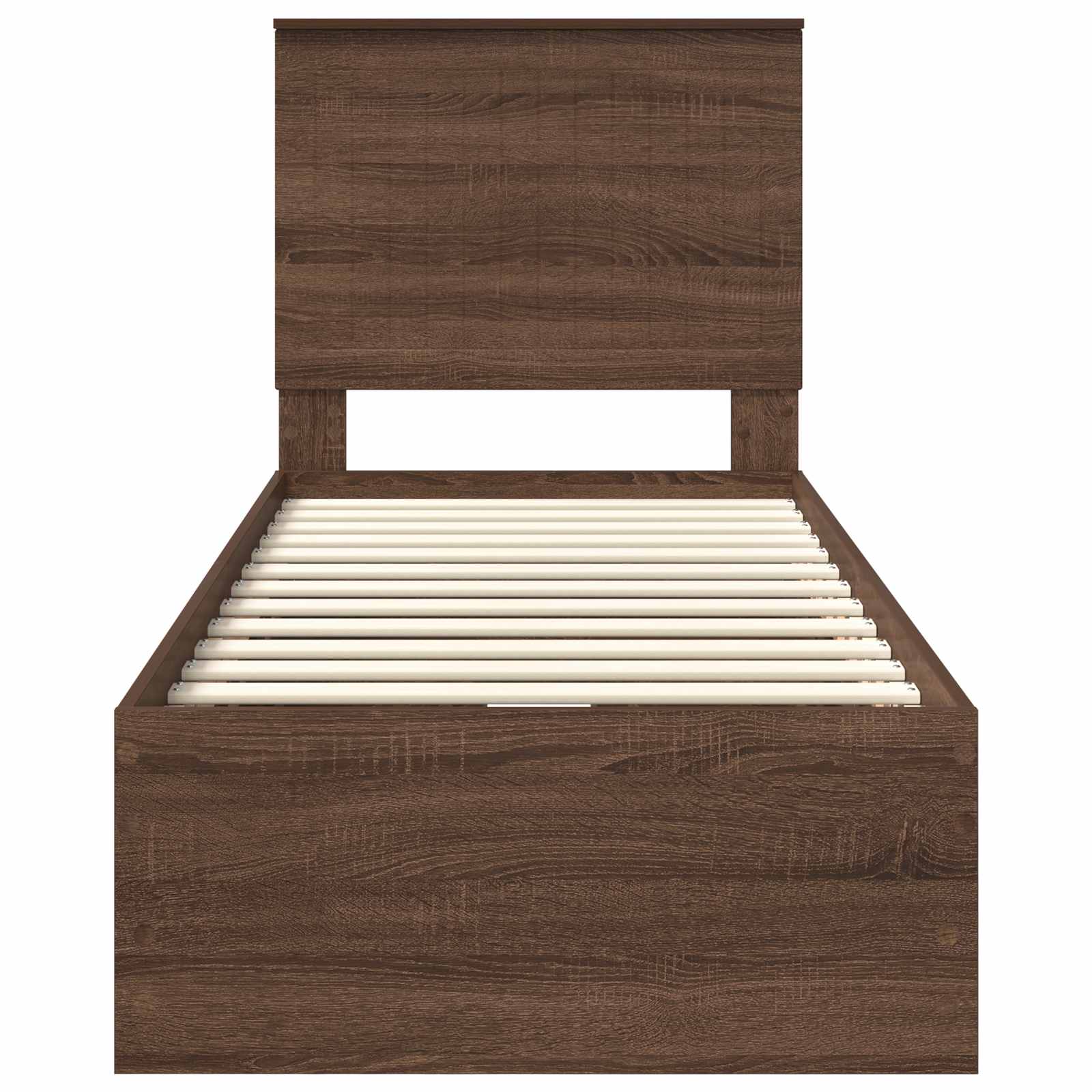 Struttura del letto con cassetto Rovere Marrone 75 x 190 cm 3411172