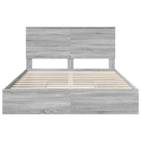 Letto con Contenitore con testiera-Struttura Letto con contenitore Grigio Sonoma 150 x 200 cm 363184