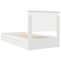 Letto con Contenitore Bianco 100 x 200 cm Legno multistrato 3411236