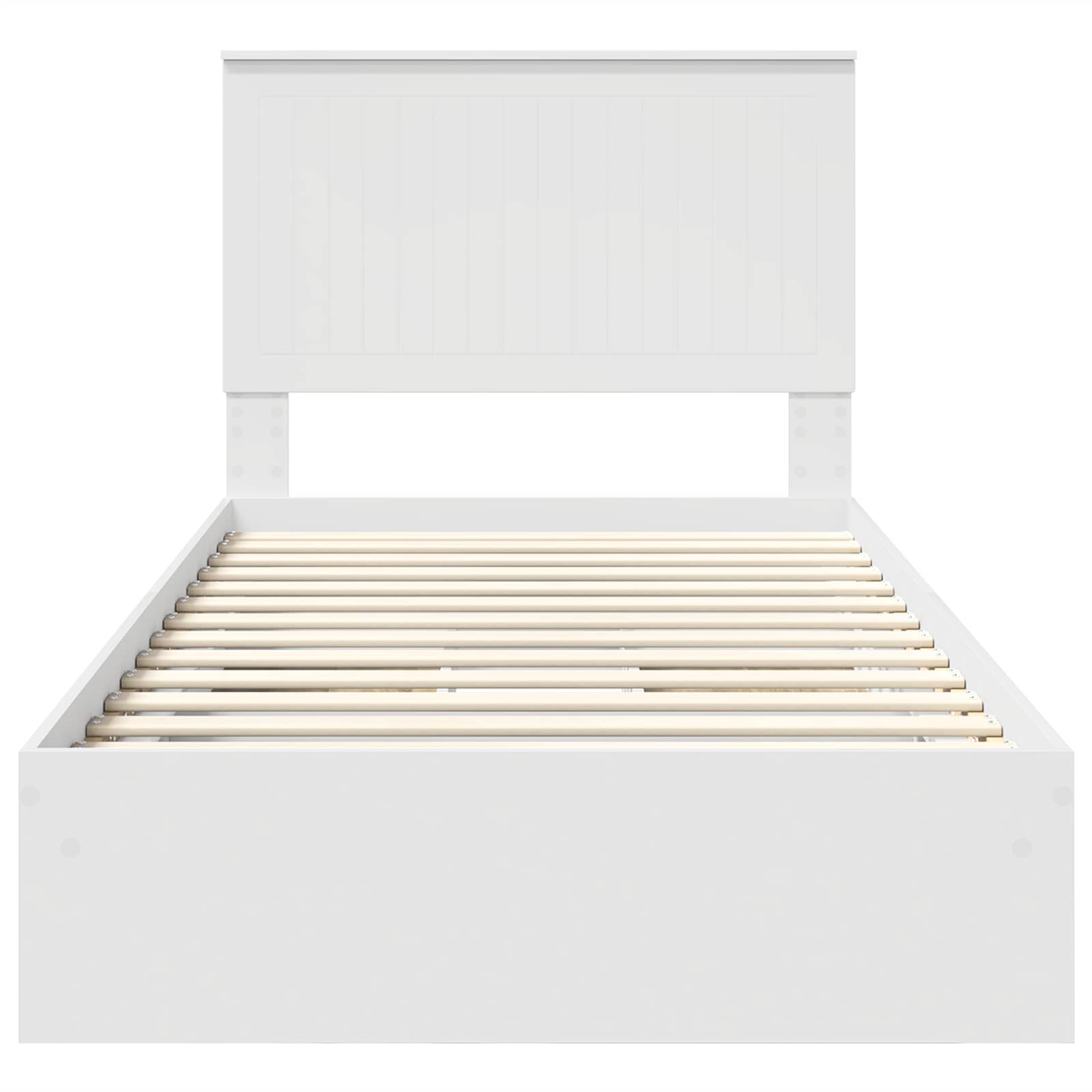 Letto con Contenitore Bianco 100 x 200 cm Legno multistrato 3411236