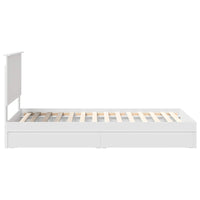 Letto con Contenitore Bianco 100 x 200 cm Legno multistrato 3411236