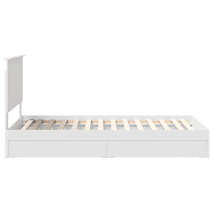 Letto con Contenitore Bianco 100 x 200 cm Legno multistrato 3411236