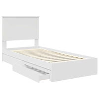 Letto con Contenitore Bianco 90 x 200 cm Legno multistrato 3411243