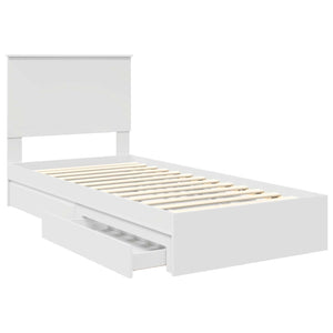 Letto con Contenitore Bianco 90 x 200 cm Legno multistrato 3411243