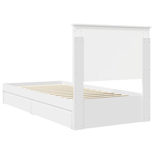 Letto con Contenitore Bianco 90 x 190 cm Legno multistrato 3411250