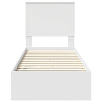 Letto con Contenitore Bianco 75 x 190 cm Legno multistrato 3411257