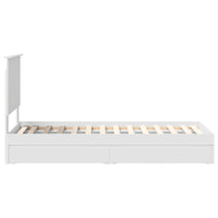 Letto con Contenitore Bianco 75 x 190 cm Legno multistrato 3411257