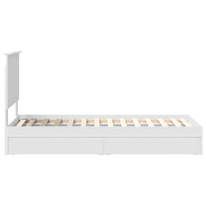 Letto con Contenitore Bianco 75 x 190 cm Legno multistrato 3411257