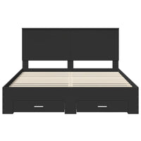 Struttura del letto Nero 160 x 200 cm Legno multistrato 3411281