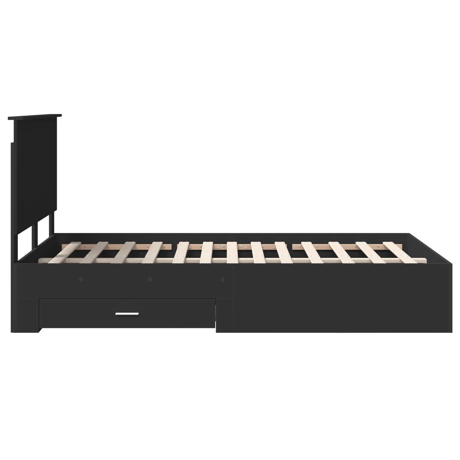 Struttura del letto Nero 120 x 190 cm Legno multistrato 3411333