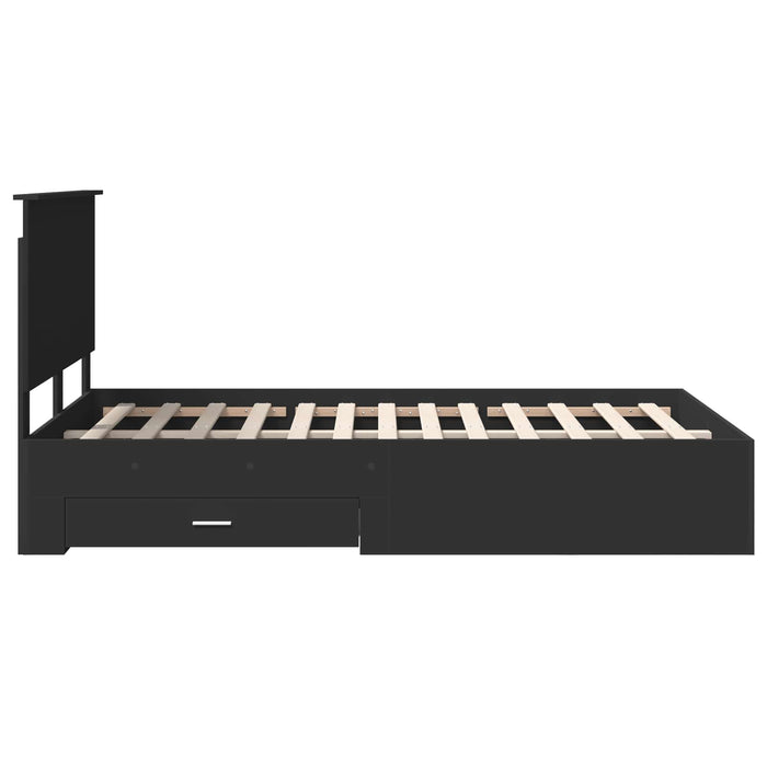 Struttura del letto Nero 120 x 190 cm Legno multistrato 3411333