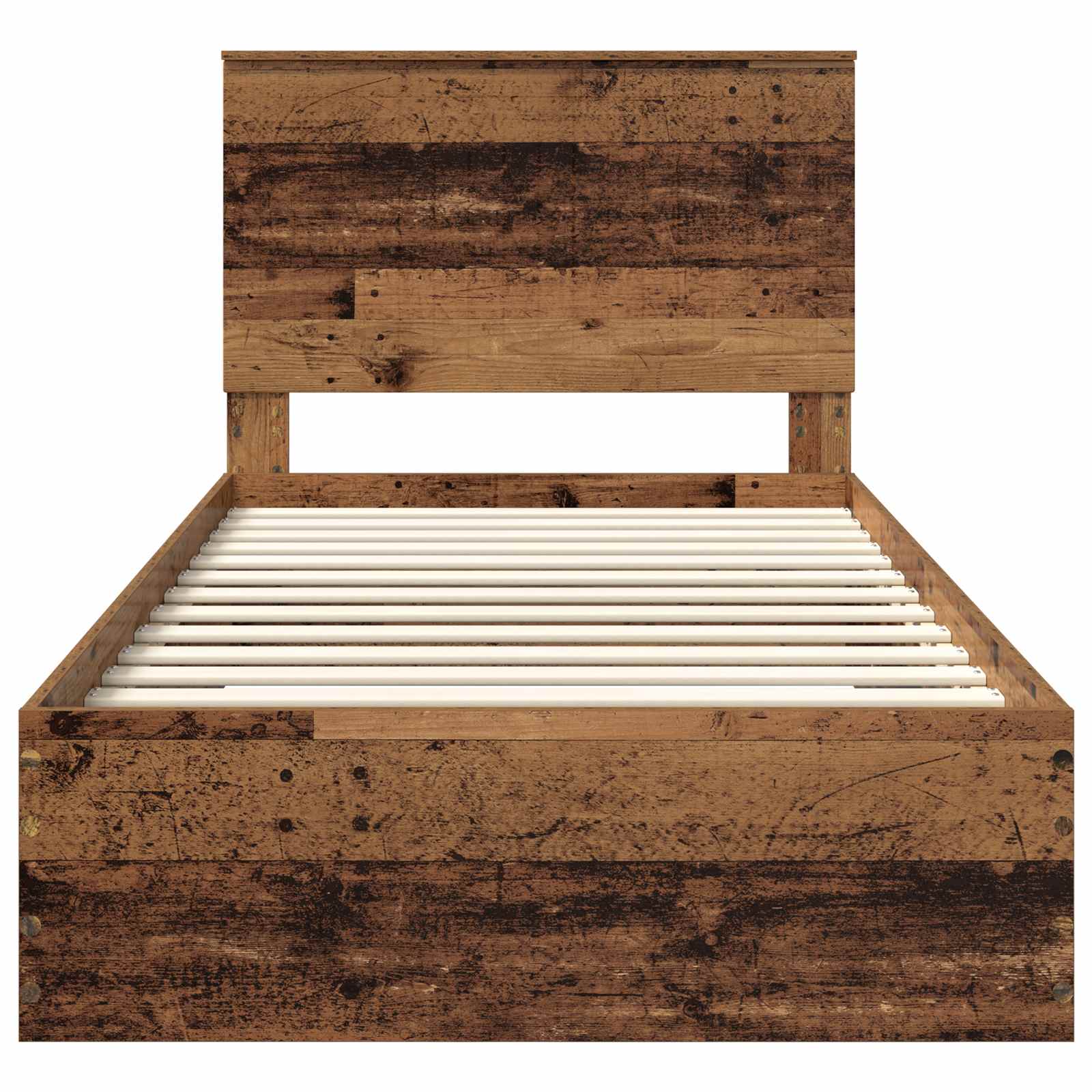 Struttura del letto con testiera-Giroletto con Testiera Legno vecchio 100 x 200 cm 851264