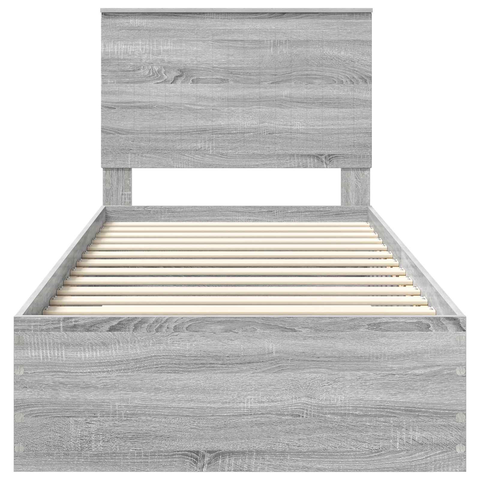 Struttura del letto Grigio Sonoma 90 x 200 cm Legno multistrato 3411355