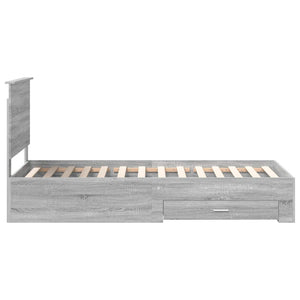 Struttura del letto Grigio Sonoma 90 x 200 cm Legno multistrato 3411355