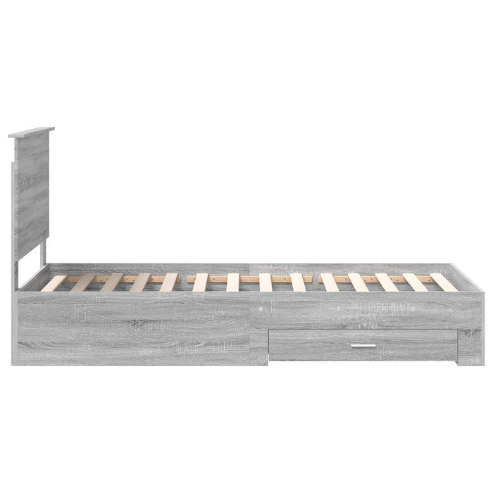 Struttura del letto Grigio Sonoma 90 x 200 cm Legno multistrato 3411355
