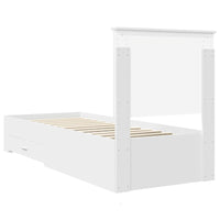 Struttura del letto con testiera-Giroletto con Testiera Bianco e Argento 75 x 190 cm 115725