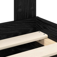 Struttura del letto Nero 120 x 190 cm Pino massello 3411440