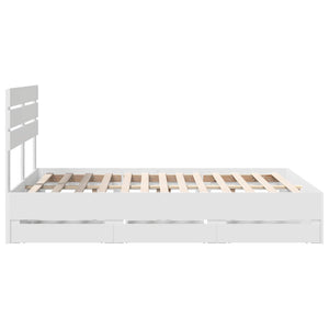 Struttura del letto Bianco 160 x 200 cm Legno Ingegnerizzato 3411489