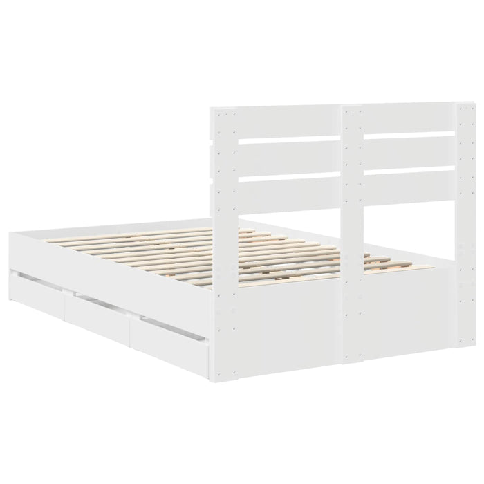 Struttura del letto Bianco 120 x 200 cm Legno Ingegnerizzato 3411514