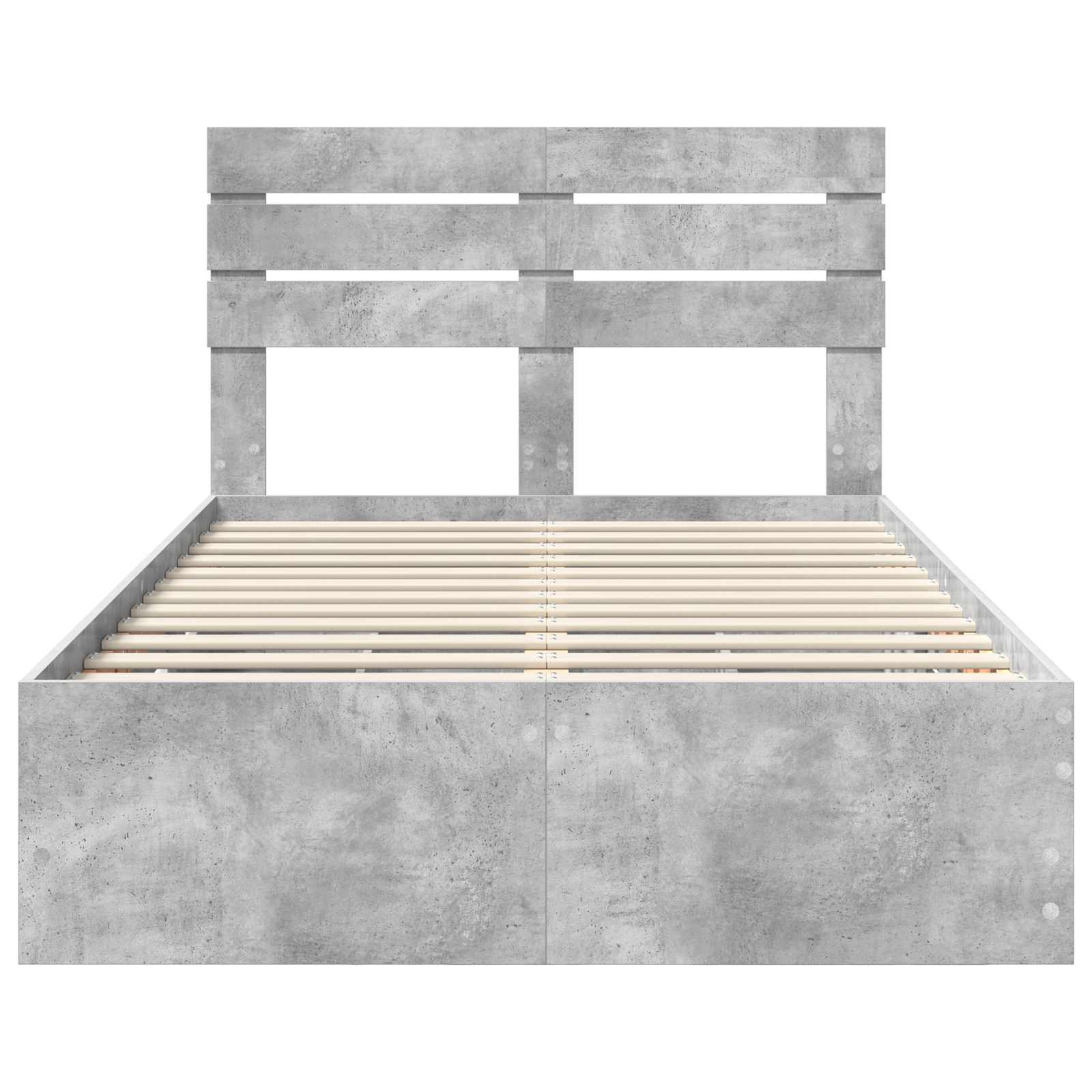 Struttura del letto con cassetto Grigio cemento 120 x 200 cm 3411516